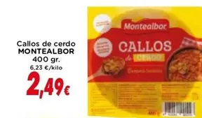Oferta de Montealbor - Callos De Cerdo por 2,49€ en Supermercados Piedra