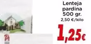 Oferta de Lentejas Pardina en Supermercados Piedra