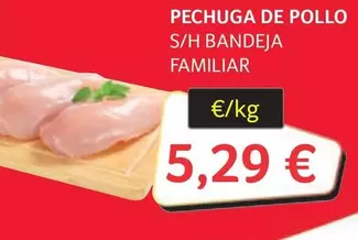 Oferta de Pechuga De Pollo S/h Bandeja Familiar por 5,29€ en Gros Mercat