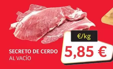 Oferta de Secreto De Cerdo Al Vacio por 5,85€ en Gros Mercat