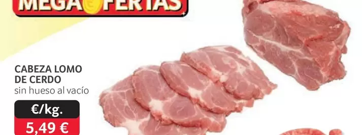 Oferta de Cabeza Lomo De Cerdo por 5,49€ en Gros Mercat