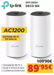 Oferta de TP-LINK - Wifi Mesh Deco M4 por 89,95€ en Dynos Informática