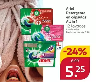 Oferta de Ariel - Detergente En Capsulas All In 1 por 5,25€ en Rossmann