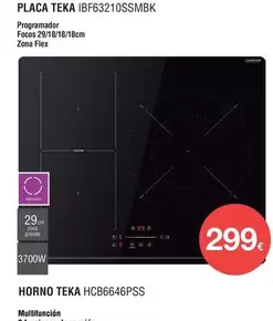 Oferta de Teka - Placa Ibf63210ssmbl por 299€ en Milar