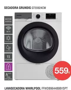 Oferta de Grundig - Secadora Gt55924cw por 559€ en Milar
