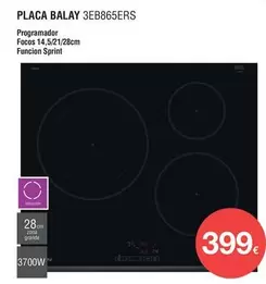 Oferta de Balay - Placa 3EB865ERS por 399€ en Milar