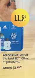 Oferta de Adidas - Set Best Of The Best Edt + Gel por 11,01€ en Clarel