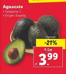 Oferta de Aguacate por 3,99€ en Lidl