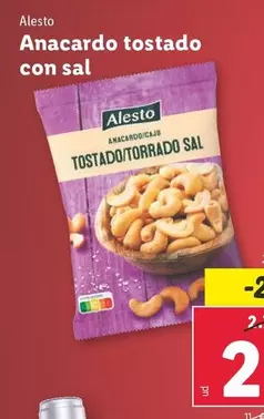 Oferta de Alesto - Anacardo Tostado Con Sal  por 2,19€ en Lidl