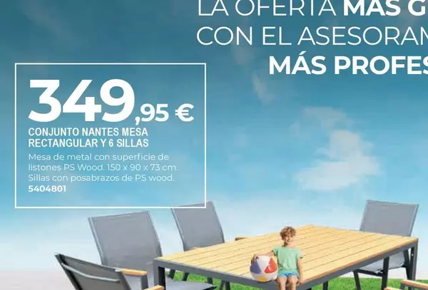 Oferta de Mas - conjunto de jardín en BigMat