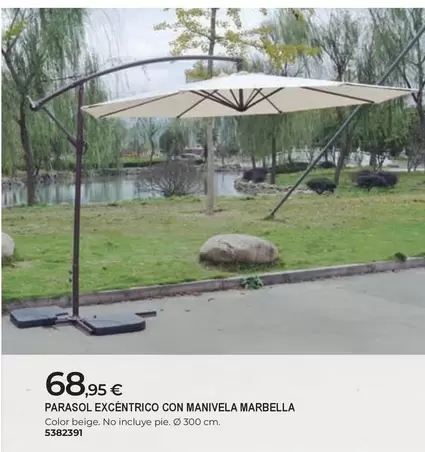 Oferta de Marbella - Parasol Excentrico Con Manivela por 68,95€ en BigMat