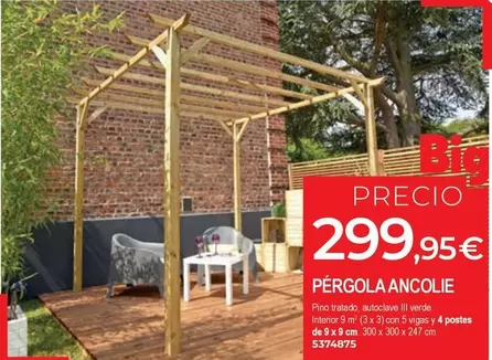 Oferta de Pergola Ancolie por 299,95€ en BigMat