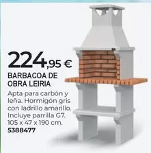 Oferta de Barbacoa De Obra Leiria por 224,95€ en BigMat