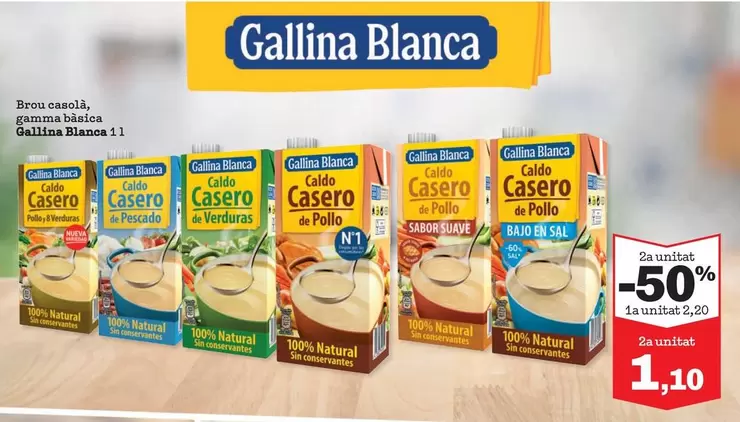 Oferta de Gallina Blanca - Brou Casolà, Aperitivos en Sorli