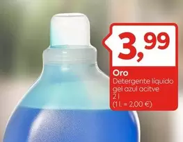 Oferta de Oro - Detergente Líquido Gel Azul Active por 3,99€ en Suma Supermercados