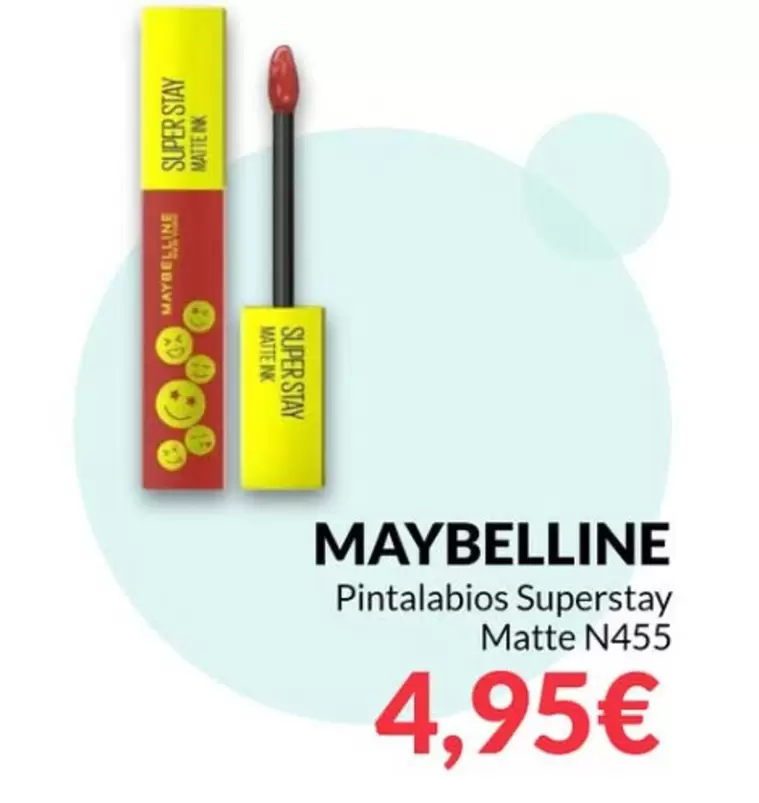 Oferta de Maybelline - Pintalabios Superstay Matte N455 por 4,95€ en PrimaPrix