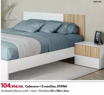 Oferta de Cabecero + 2 Mesillas, Ethna por 104,95€ en BricoCentro