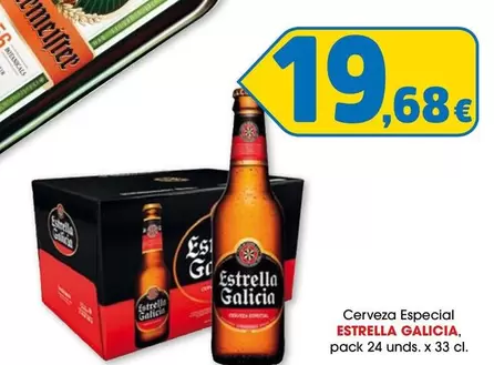 Oferta de Estrella Galicia - Cerveza Especial por 19,68€ en Top Cash