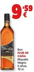 Oferta de Flor de Caña - Ron Etiqueta Negra por 9,59€ en Top Cash