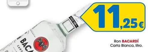 Oferta de Bacardi - Ron Carta Blanca por 11,25€ en Top Cash