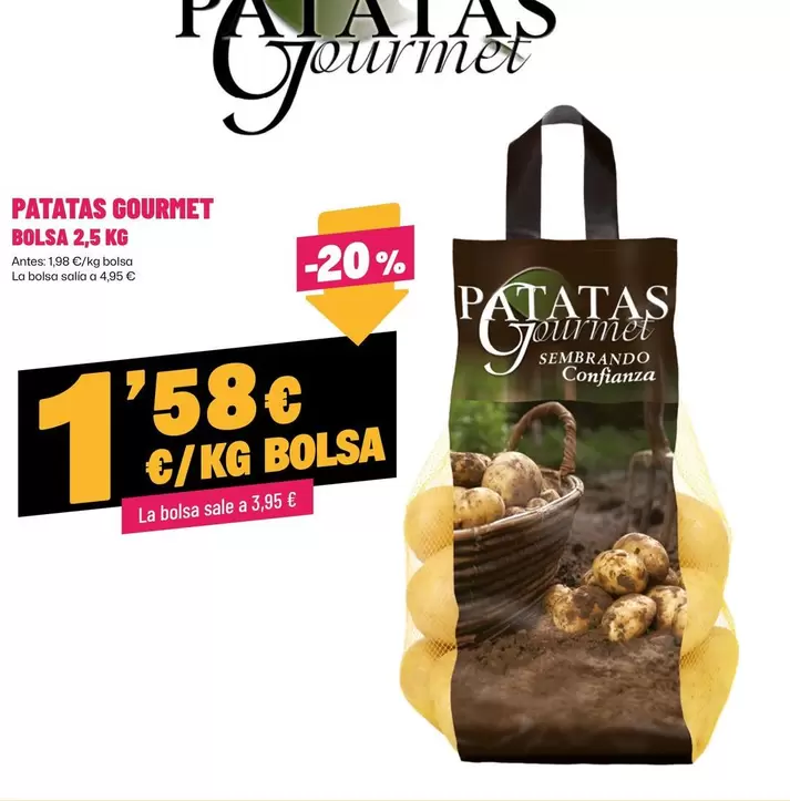 Oferta de Gourmet - Patatas por 1,58€ en Ahorramas