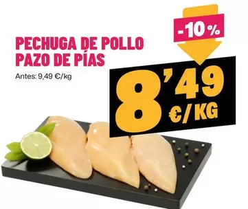 Oferta de Pazo De Pías - Pechuga De Pollo por 8,49€ en Ahorramas