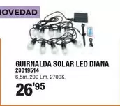 Oferta de Guirnalda Solar Led Diana por 26,95€ en Ferrcash