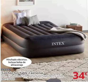 Oferta de Intex - Colchón Hinchable 2 Personas por 34,99€ en GiFi