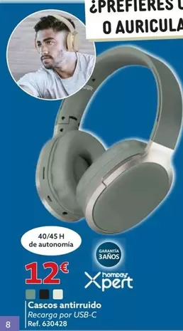 Oferta de Cascos Antiruido por 12€ en GiFi