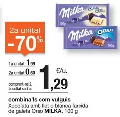 Oferta de Milka - Xocolata Amb Llet O Blanca Farcida De Galeta por 1,99€ en BonpreuEsclat