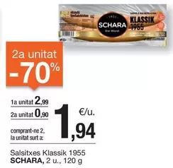 Oferta de Schara - Salsitxes Klasstik por 2,99€ en BonpreuEsclat
