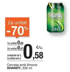 Oferta de Shandy - Cervesa Amb Llimona por 0,89€ en BonpreuEsclat