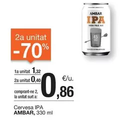 Oferta de Ambar - Cervesa Ipa por 1,32€ en BonpreuEsclat