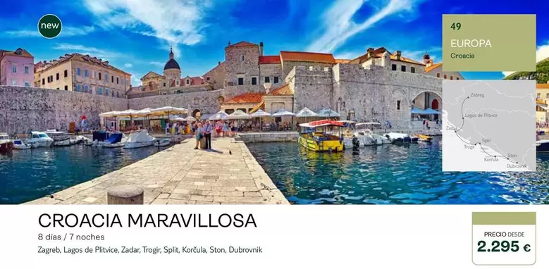 Oferta de Croacia Maravillasa por 2295€ en Tui Travel PLC