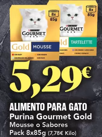 Oferta de Gourmet - Alimento Para Gato por 5,29€ en Gadis