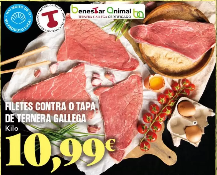 Oferta de Gallega - Filetes Contra O Tapa De Ternera por 10,99€ en Gadis