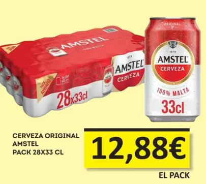Oferta de Amstel - Cerveza Original por 12,88€ en Economy Cash