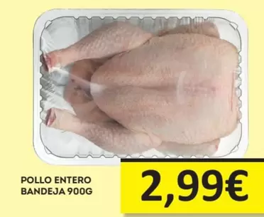 Oferta de Pollo Entero Bandeja por 2,99€ en Economy Cash