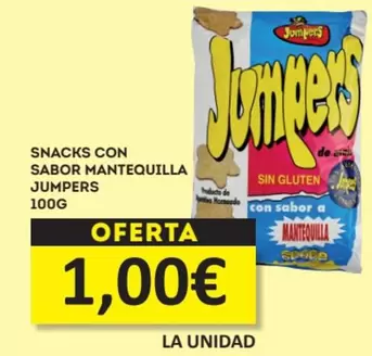 Oferta de Jumpers - Snacks Con Sabor Mantequilla por 1€ en Economy Cash