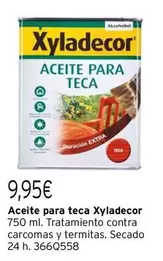 Oferta de Xyladecor - Aceite Para Teca por 9,95€ en Cadena88