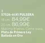 Oferta de Plata De Primera Ley Banada En Oro por 84,99€ en Cristian Lay