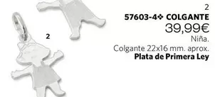Oferta de 57603-4 Colgante por 39,99€ en Cristian Lay