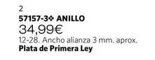 Oferta de Anillo por 34,99€ en Cristian Lay