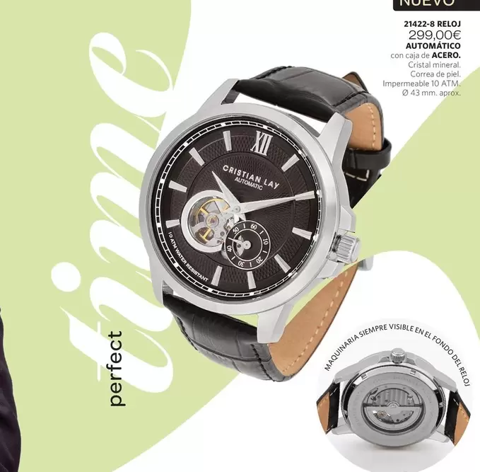 Oferta de Reloj Automatoco por 299€ en Cristian Lay