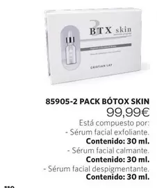Oferta de Cristian Lay - Pack Botox Skin por 99,99€ en Cristian Lay