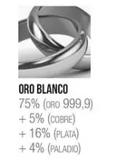 Oferta de Oro Blanco en Cristian Lay