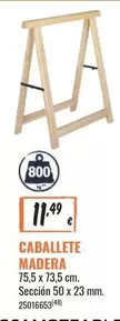 Oferta de Caballete Madera por 11,49€ en Obramat