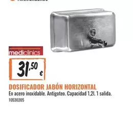Oferta de Dosificador Jabon Horizontal por 31,5€ en Obramat