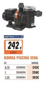 Oferta de Bomba Piscina Sena por 242€ en Obramat