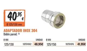 Oferta de Adaptador Inox 304 por 40,95€ en Obramat